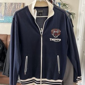 Lucky Brand Vintage inspired Zip up Sweater